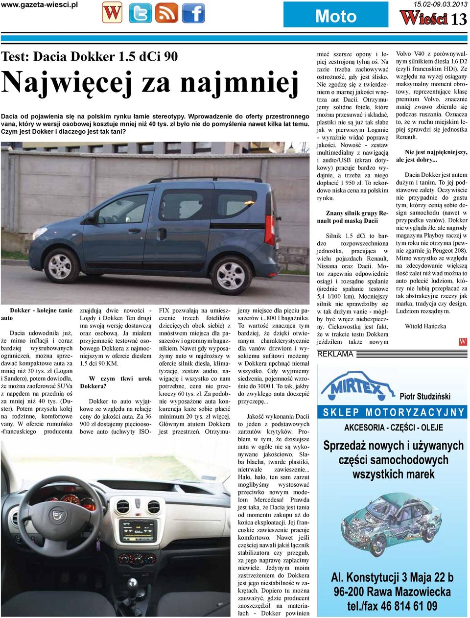 Dokker - kolejne tanie auto Dacia udowodniła już, że mimo inflacji i coraz bardziej wyśrubowanych ograniczeń, można sprzedawać kompaktowe auta za mniej niż 30 tys.