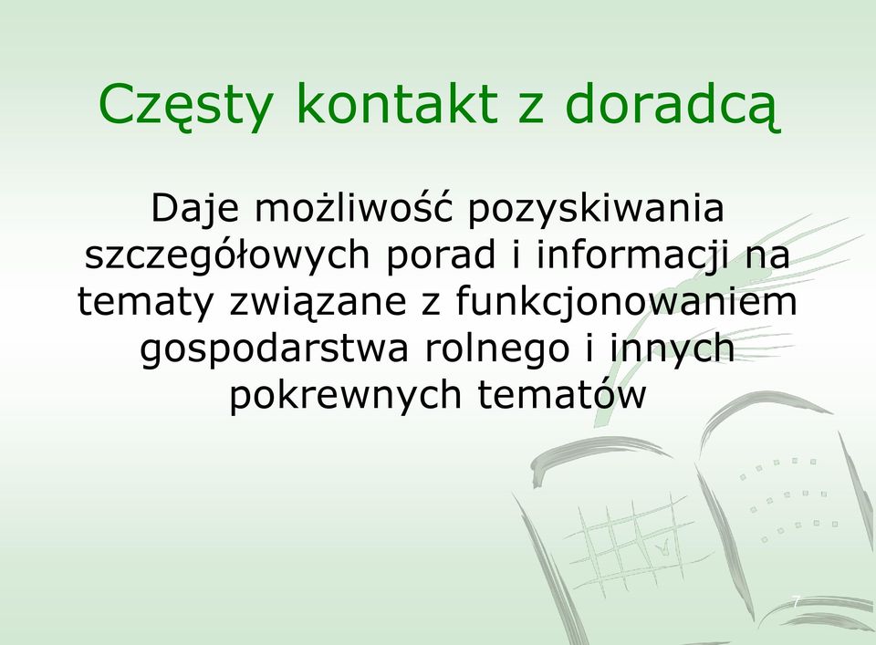 informacji na tematy związane z