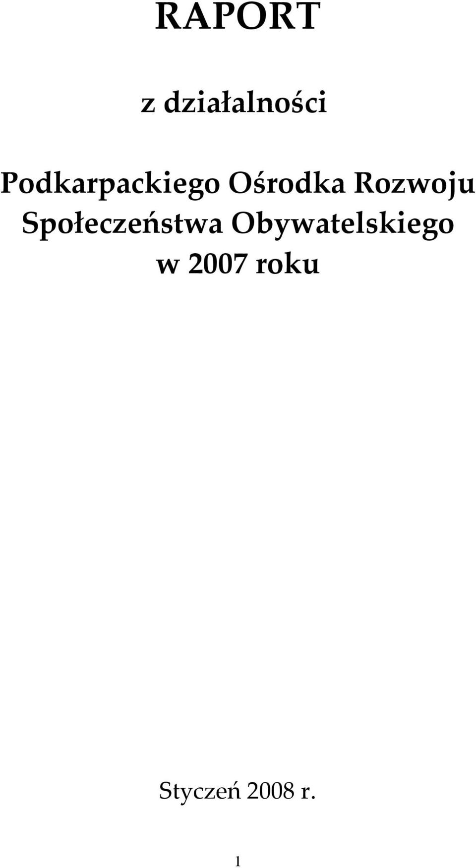 Rozwoju Społeczeństwa