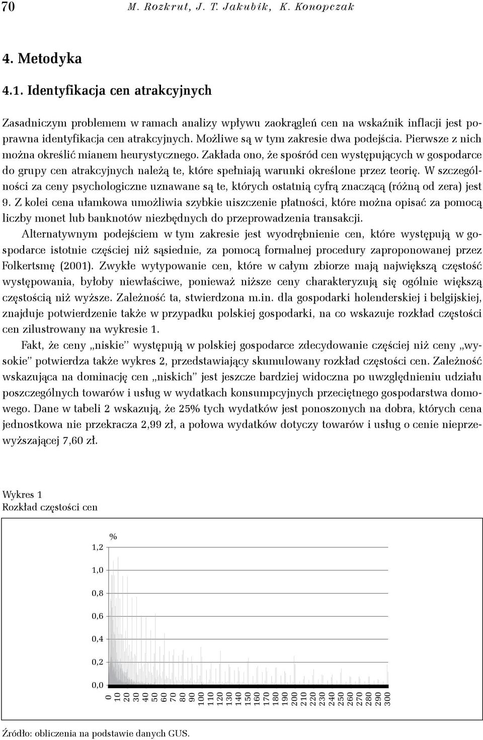 Załada ono, że spośród cen występuących w gospodarce do grupy cen atracynych należą te, tóre spełnaą warun oreślone przez teorę.