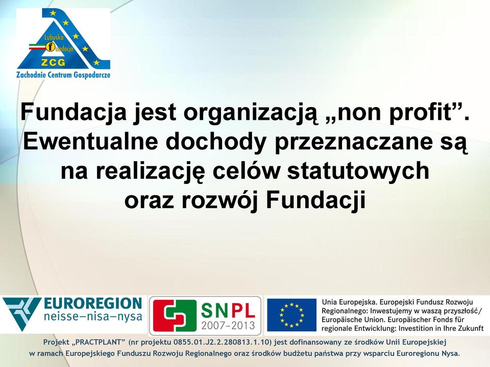 Ewentualne dochody przeznaczane