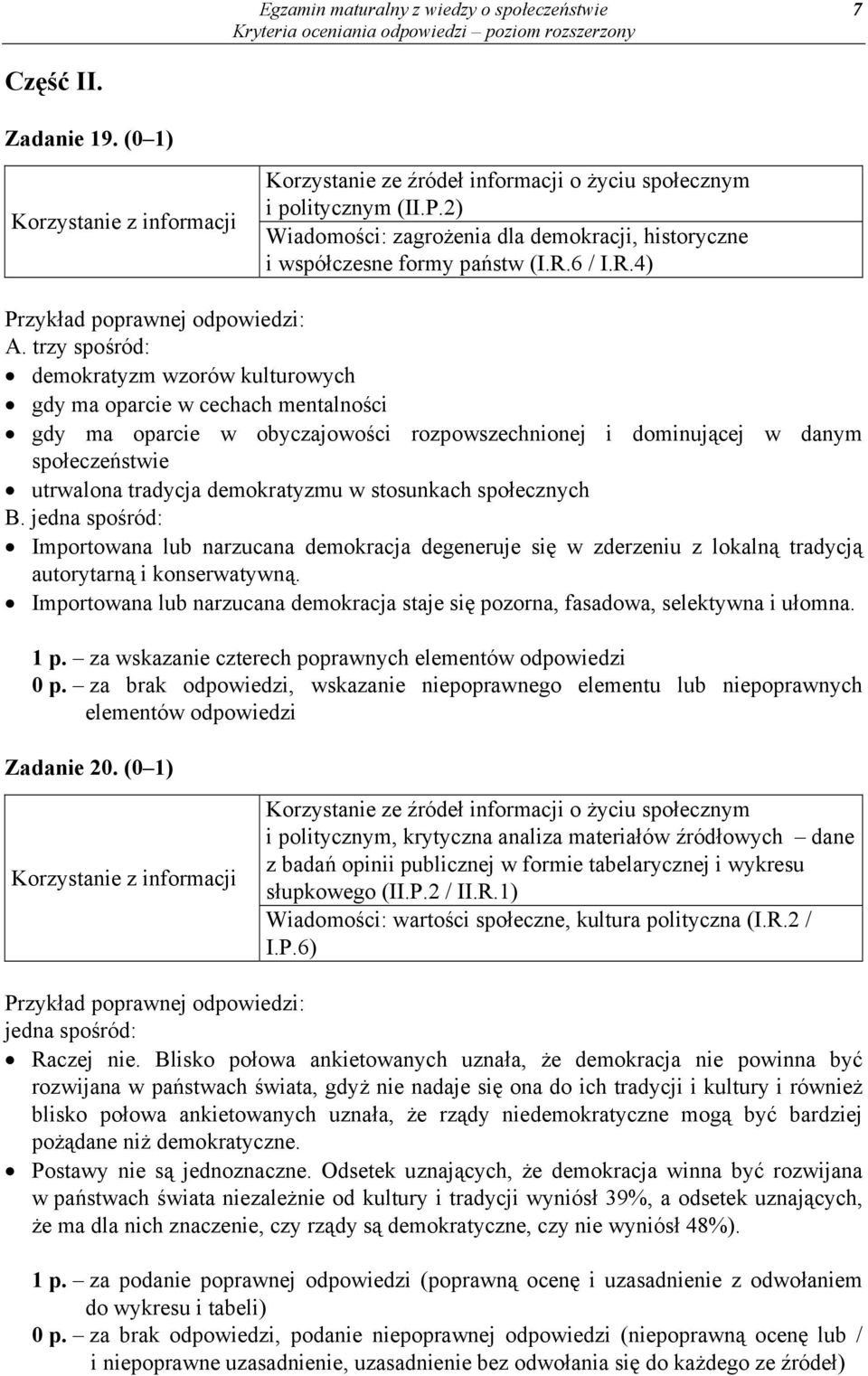 w stosunkach społecznych B. jedna spośród: Importowana lub narzucana demokracja degeneruje się w zderzeniu z lokalną tradycją autorytarną i konserwatywną.