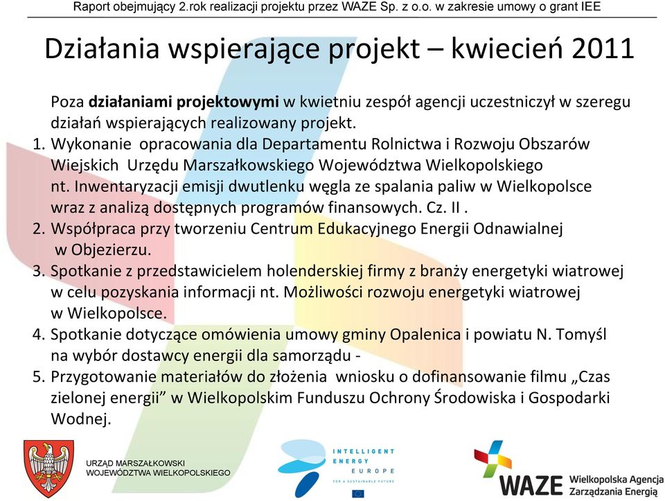 Inwentaryzacji emisji dwutlenku węgla ze spalania paliw w Wielkopolsce wraz z analizą dostępnych programów finansowych. Cz. II. 2.