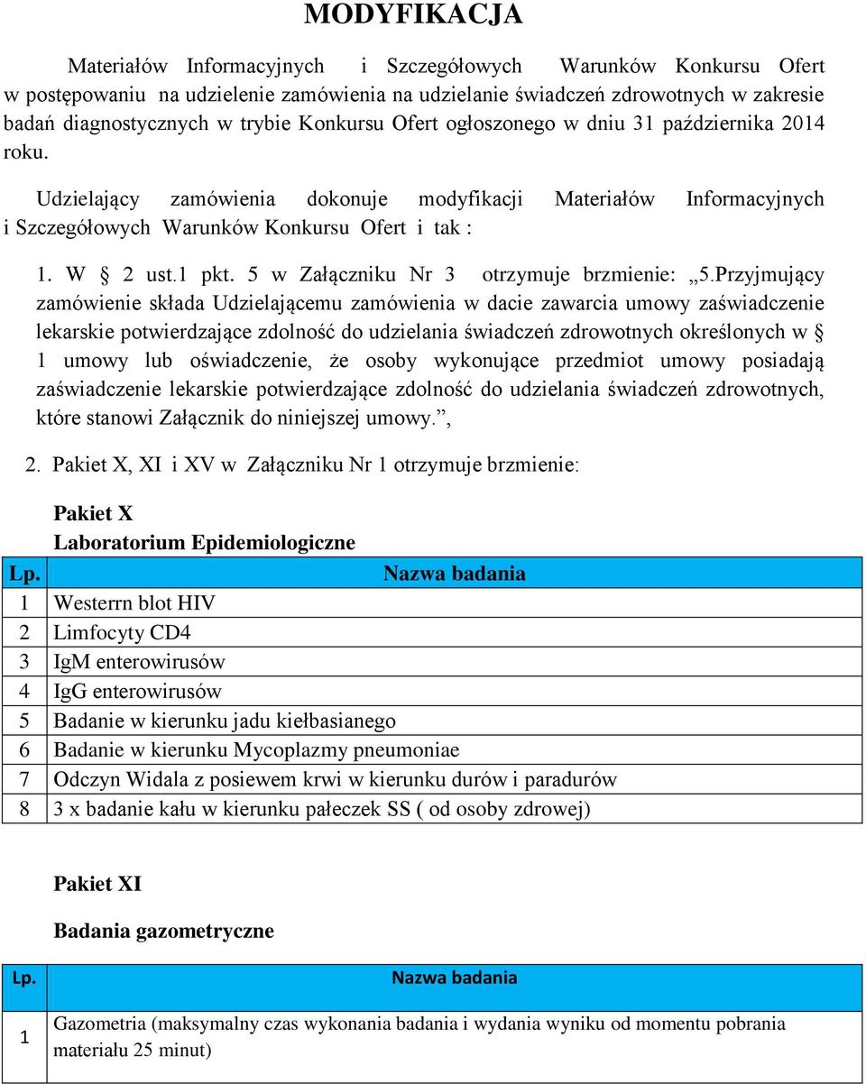 5 w Załączniku Nr 3 otrzymuje brzmienie: 5.