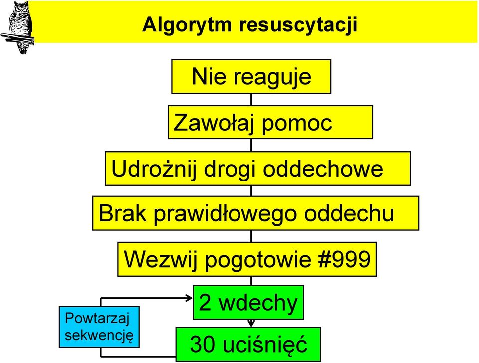 Brak prawidłowego oddechu Wezwij