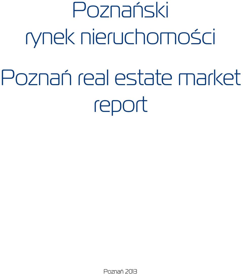 Poznań real estate