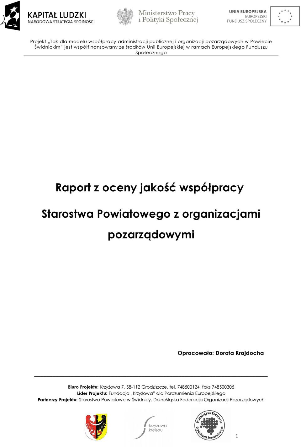 Powiatowego z organizacjami