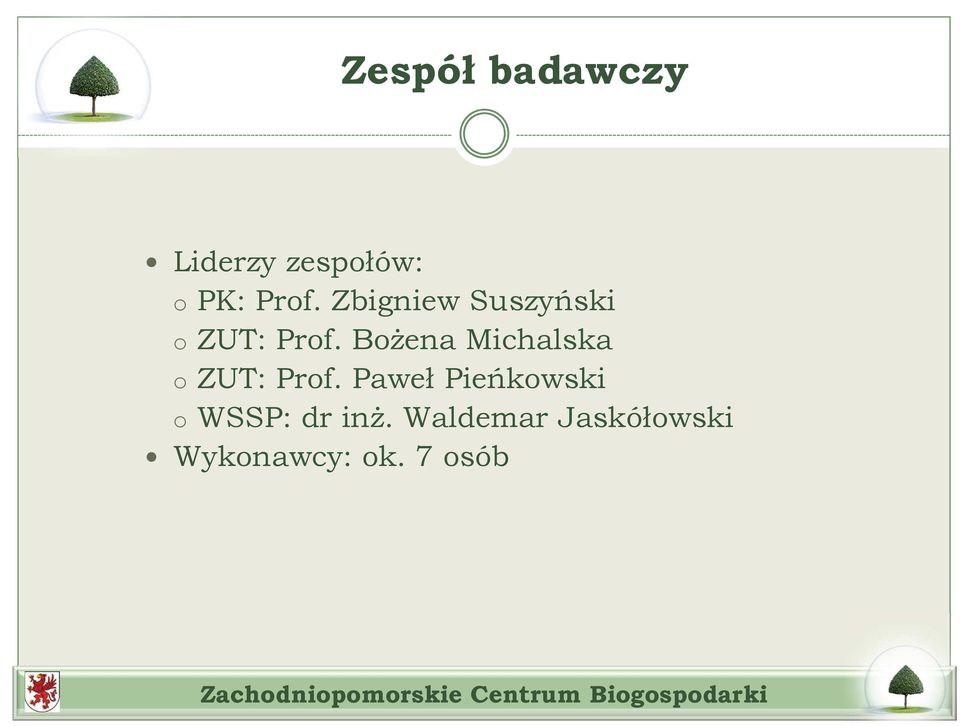 Bożena Michalska o ZUT: Prof.