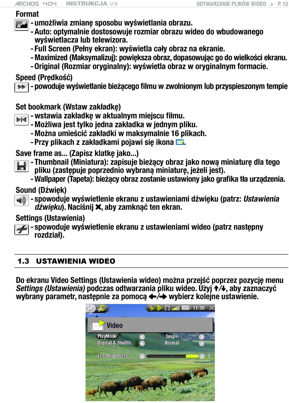 - Original (Rozmiar oryginalny): wyświetla obraz w oryginalnym formacie.