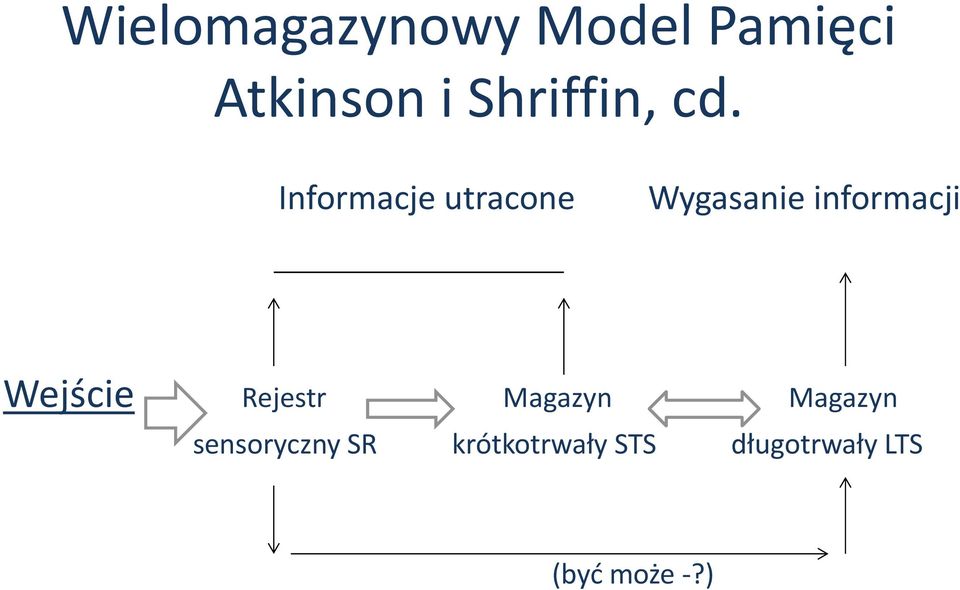 Informacje utracone Wygasanie informacji