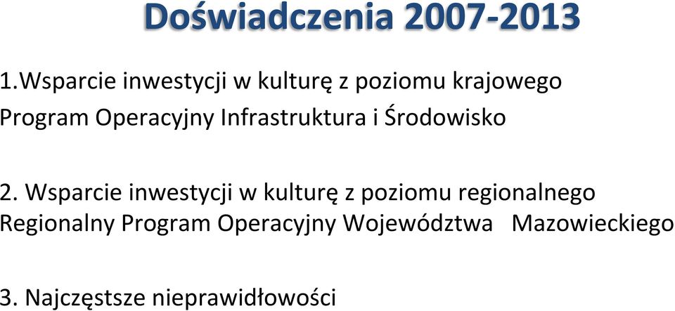 Operacyjny Infrastruktura i Środowisko 2.