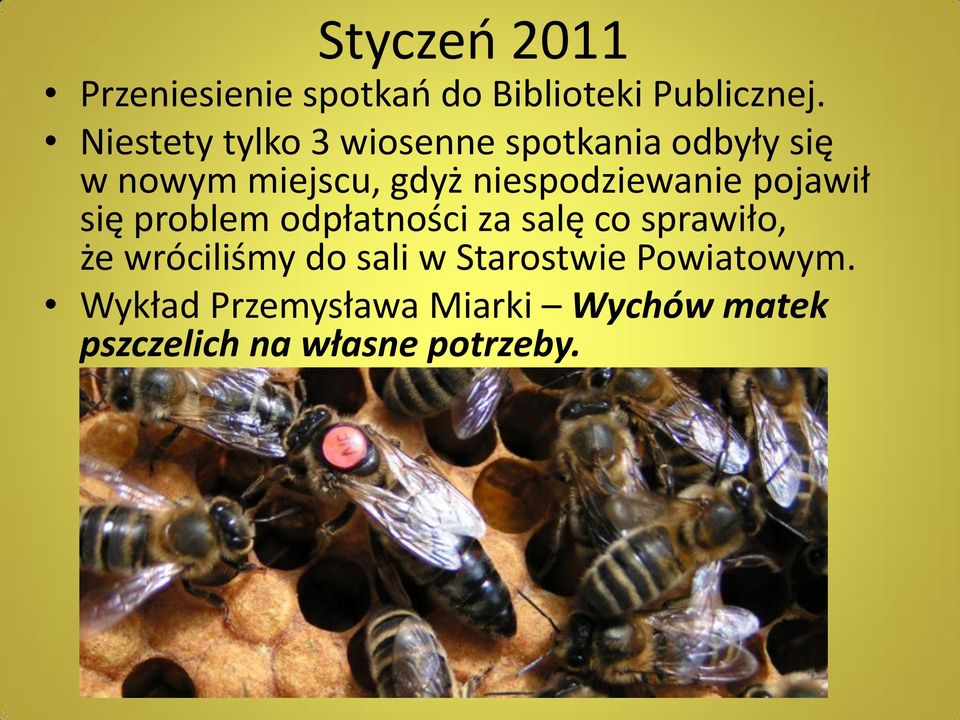 niespodziewanie pojawił się problem odpłatności za salę co sprawiło, że