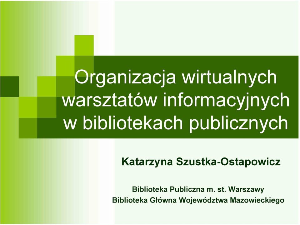 Katarzyna Szustka-Ostapowicz Biblioteka