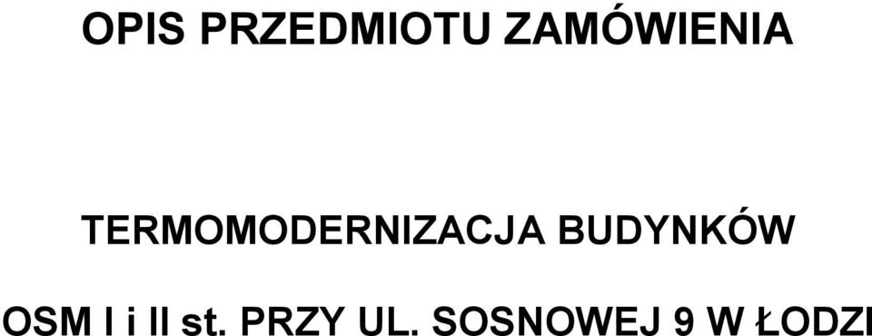 TERMOMODERNIZACJA