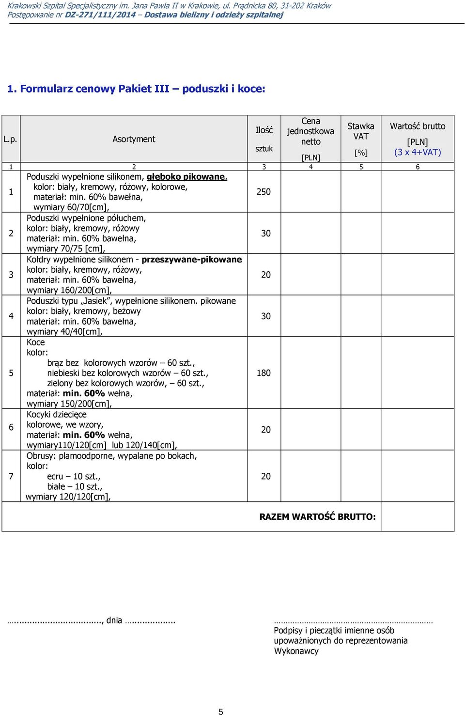 60% bawełna, 50 wymiary 60/70[cm], Poduszki wypełnione półuchem, kolor: biały, kremowy, różowy materiał: min.