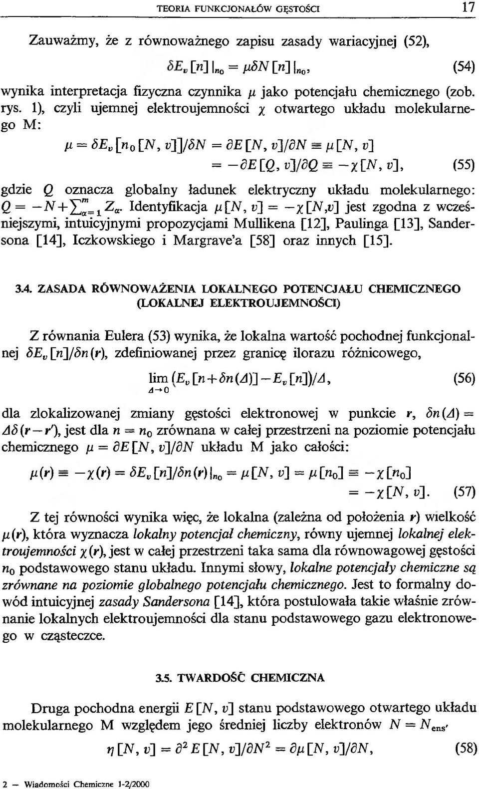 elektryczny układu molekularnego: Q = N + Y ^ =1Z a.