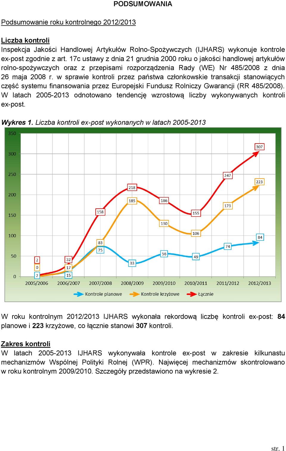 w sprawie kontroli przez państwa członkowskie transakcji stanowiących część systemu finansowania przez Europejski Fundusz Rolniczy Gwarancji (RR 485/2008).