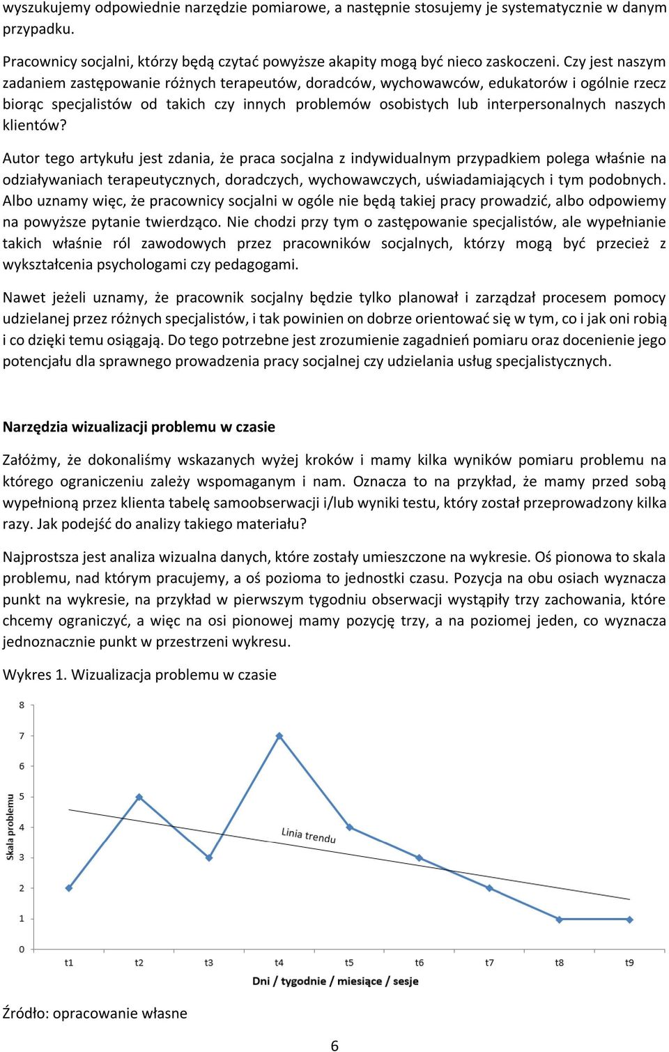 klientów? Autor tego artykułu jest zdania, że praca socjalna z indywidualnym przypadkiem polega właśnie na odziaływaniach terapeutycznych, doradczych, wychowawczych, uświadamiających i tym podobnych.