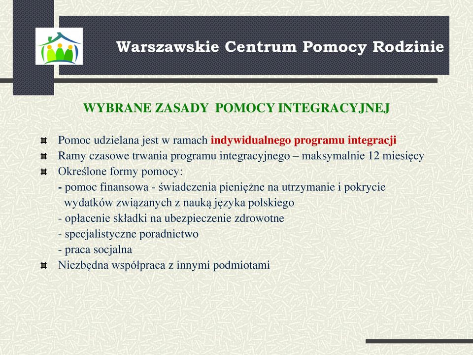 świadczenia pieniężne na utrzymanie i pokrycie wydatków związanych z nauką języka polskiego - opłacenie