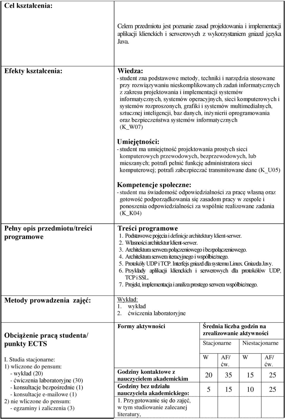 systemów informatycznych, systemów operacyjnych, sieci komputerowych i systemów rozproszonych, grafiki i systemów multimedialnych, sztucznej inteligencji, baz danych, inżynierii oprogramowania oraz