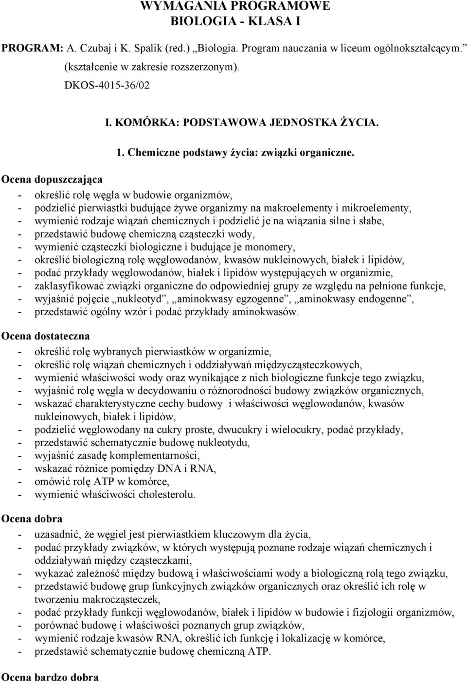 - określić rolę węgla w budowie organizmów, - podzielić pierwiastki budujące żywe organizmy na makroelementy i mikroelementy, - wymienić rodzaje wiązań chemicznych i podzielić je na wiązania silne i