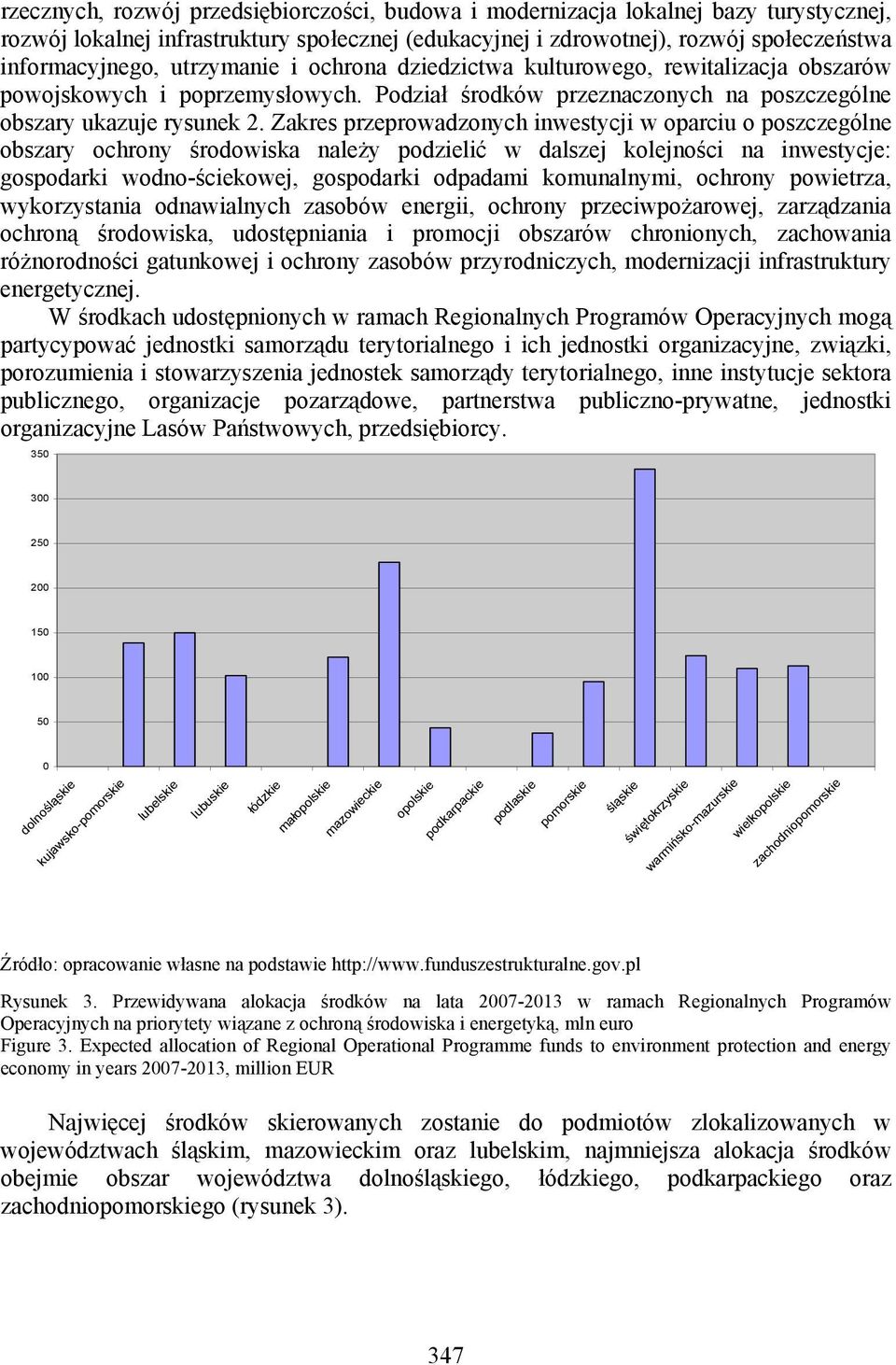 Zakres przeprowadzonych inwestycji w oparciu o poszczególne obszary ochrony środowiska należy podzielić w dalszej kolejności na inwestycje: gospodarki wodno-ściekowej, gospodarki odpadami