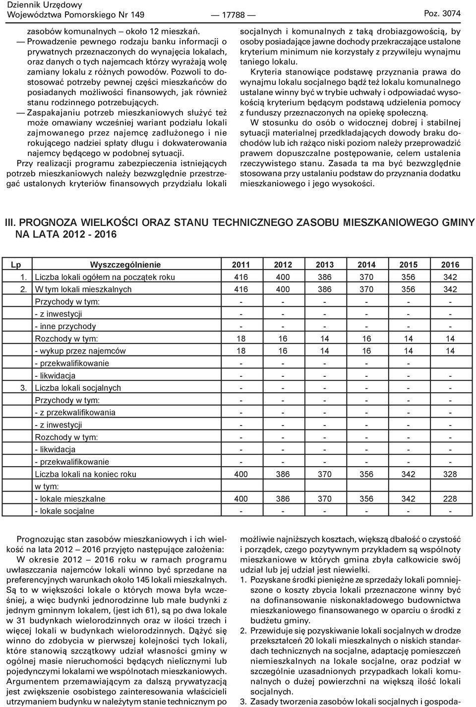 Pozwoli to dostosować potrzeby pewnej części mieszkańców do posiadanych możliwości finansowych, jak również stanu rodzinnego potrzebujących.