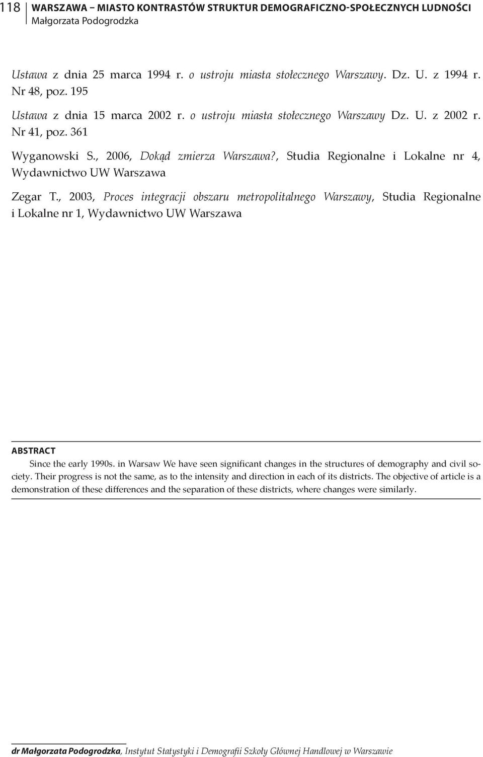 , Studia Regionalne i Lokalne nr 4, Wydawnictwo UW Warszawa Zegar T.