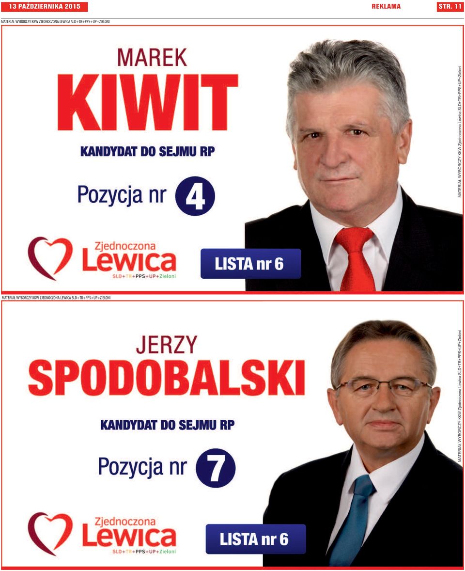 LEWICA SLD+TR+PPS+UP+ZIELONI MATERIAŁ