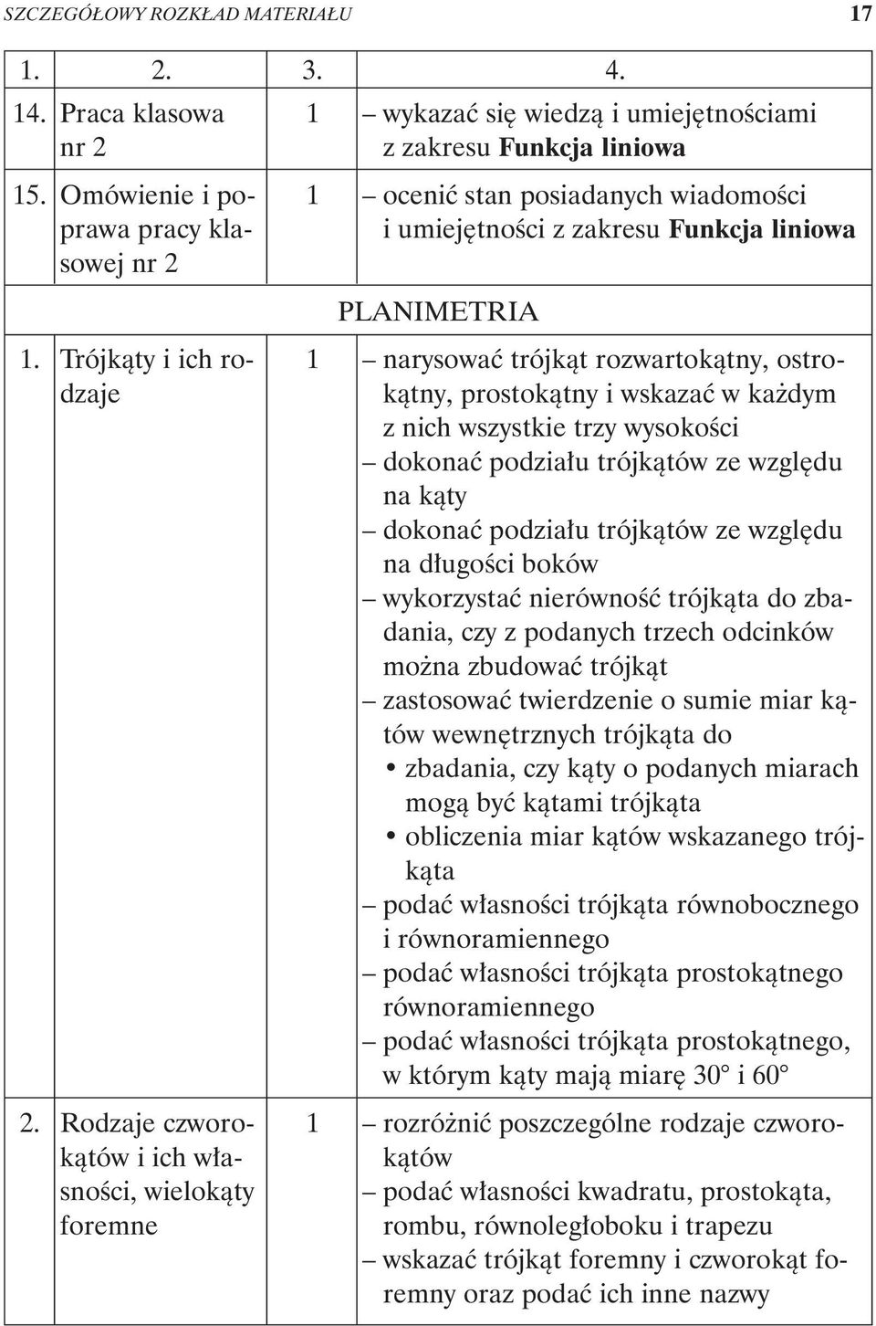 Trójk¹ty i ich rodzaje 1 narysowaæ trójk¹t rozwartok¹tny, ostrok¹tny, prostok¹tny i wskazaæ w ka dym z nich wszystkie trzy wysokoœci dokonaæ podzia³u trójk¹tów ze wzglêdu na k¹ty dokonaæ podzia³u