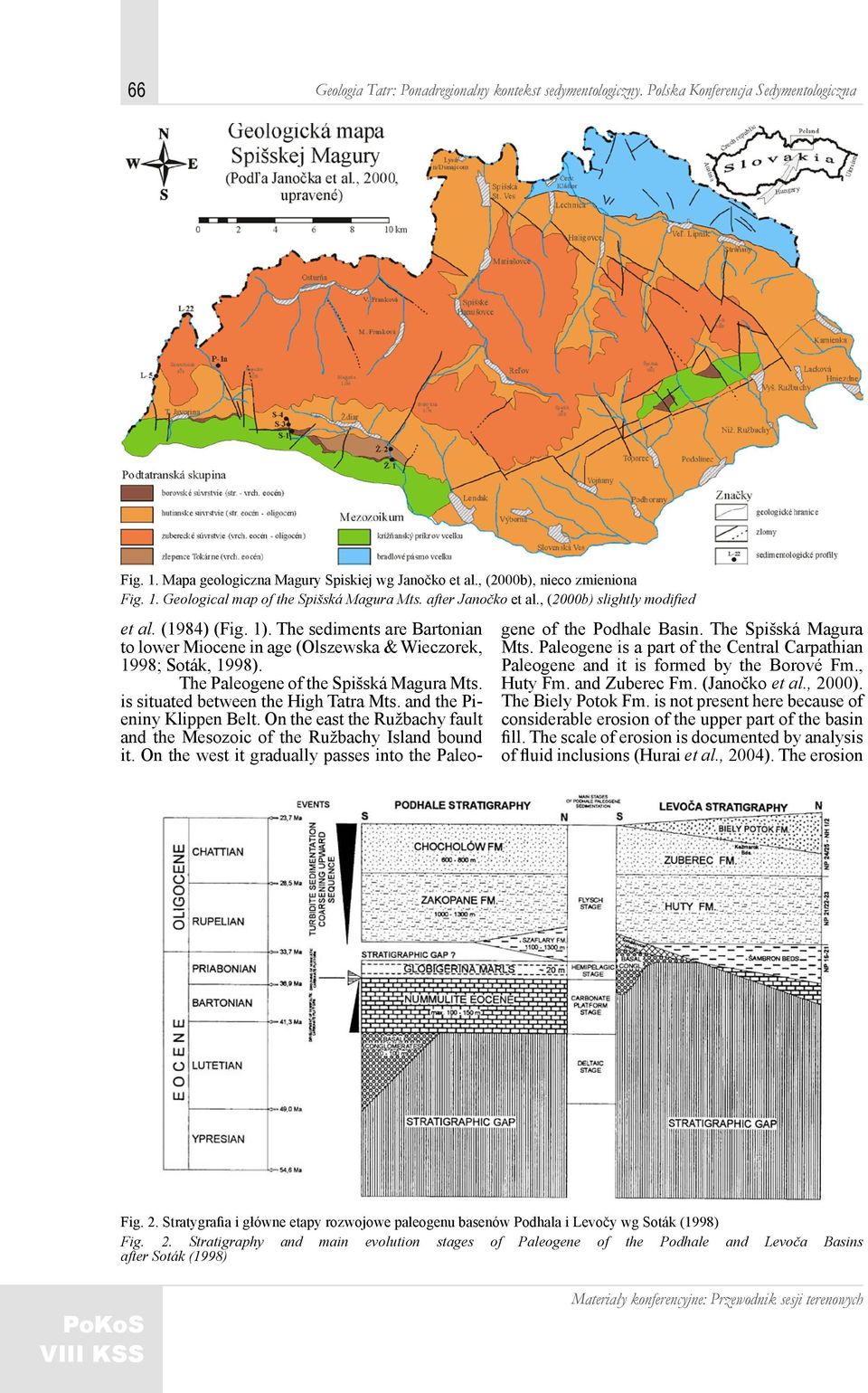 The Paleogene of the Spišská Magura Mts. is situated between the High Tatra Mts. and the Pieniny Klippen Belt. On the east the Ružbachy fault and the Mesozoic of the Ružbachy Island bound it.