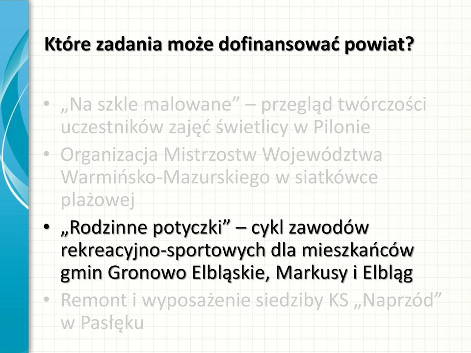 Mistrzostw Województwa Warmińsko-Mazurskiego w siatkówce plażowej Rodzinne potyczki cykl