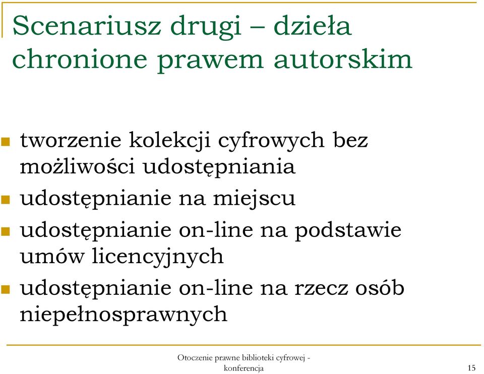 na miejscu udostępnianie on-line na podstawie umów licencyjnych