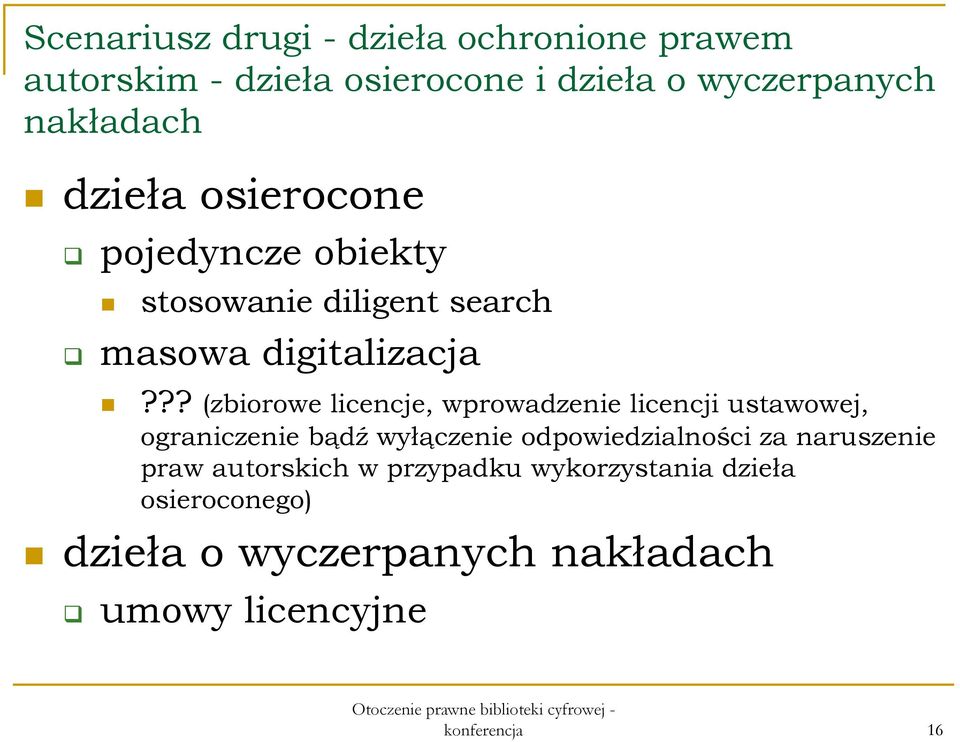 ?? (zbiorowe licencje, wprowadzenie licencji ustawowej, ograniczenie bądź wyłączenie odpowiedzialności za