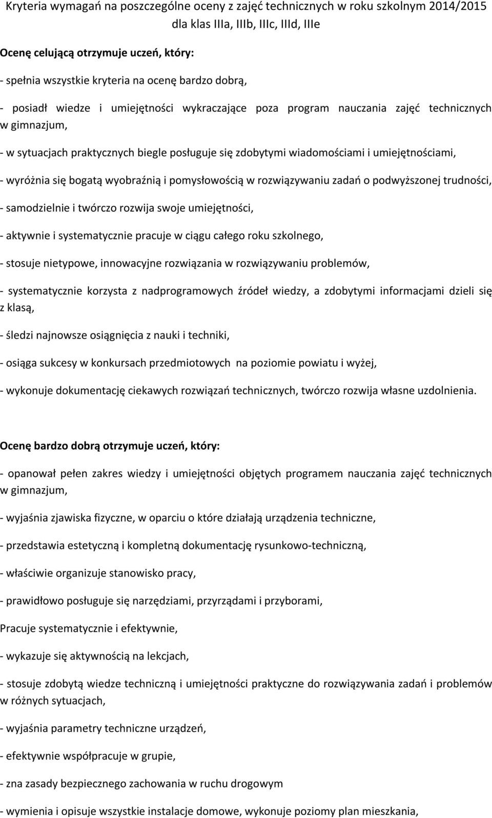 - wyróżnia się bogatą wyobraźnią i pomysłowością w rozwiązywaniu zadań o podwyższonej trudności, - samodzielnie i twórczo rozwija swoje umiejętności, - aktywnie i systematycznie pracuje w ciągu