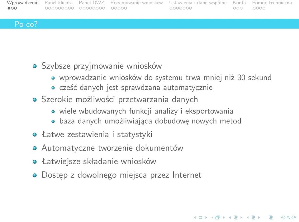 jest sprawdzana automatycznie Szerokie możliwości przetwarzania danych wiele wbudowanych funkcji