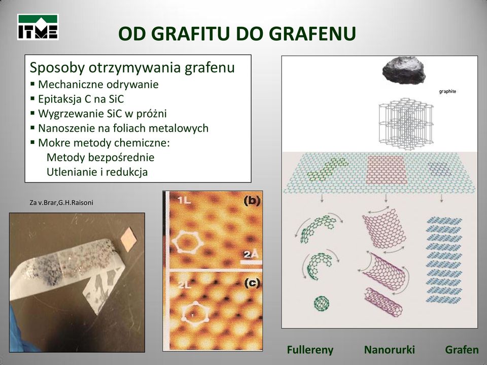 na foliach metalowych Mokre metody chemiczne: Metody bezpośrednie