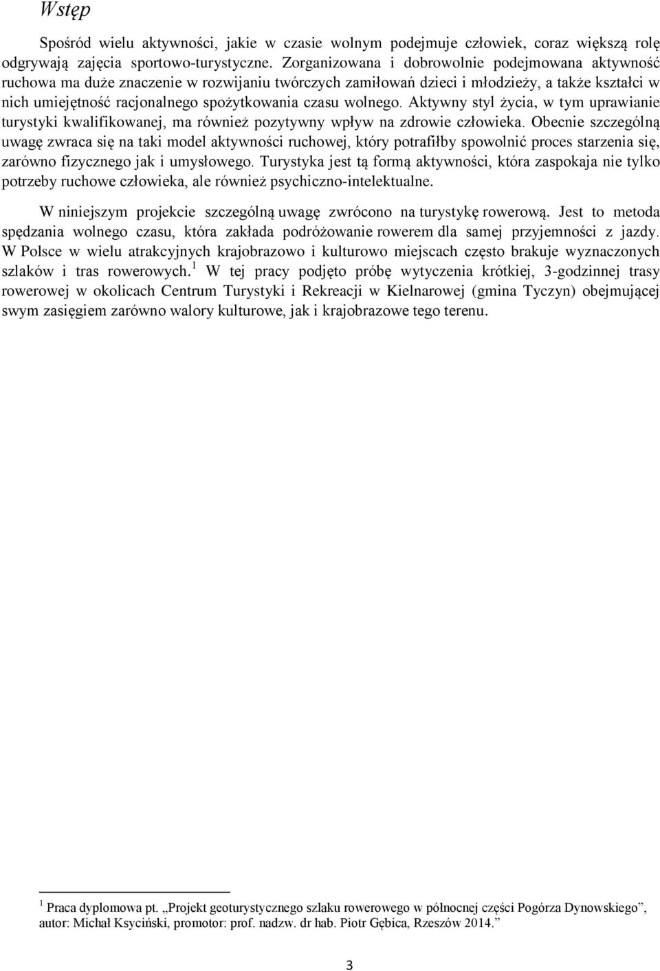 wolnego. Aktywny styl życia, w tym uprawianie turystyki kwalifikowanej, ma również pozytywny wpływ na zdrowie człowieka.