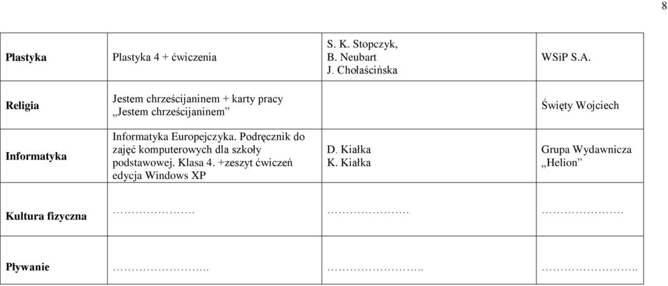 Informatyka Europejczyka. Podręcznik do zajęć komputerowych dla szkoły podstawowej. Klasa 4.