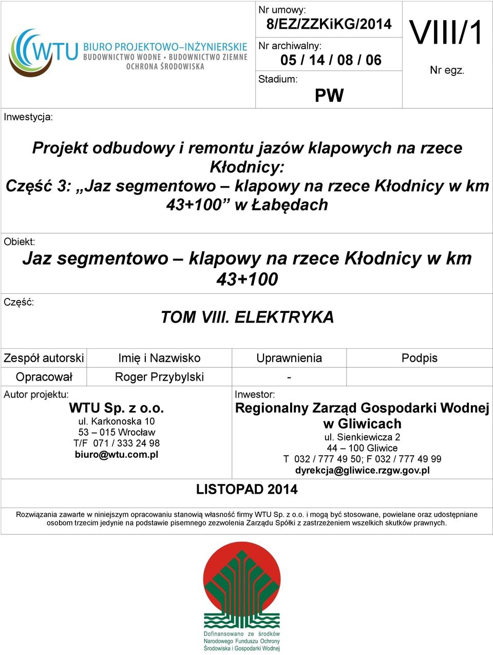 opracowaniu stanowią własność firmy