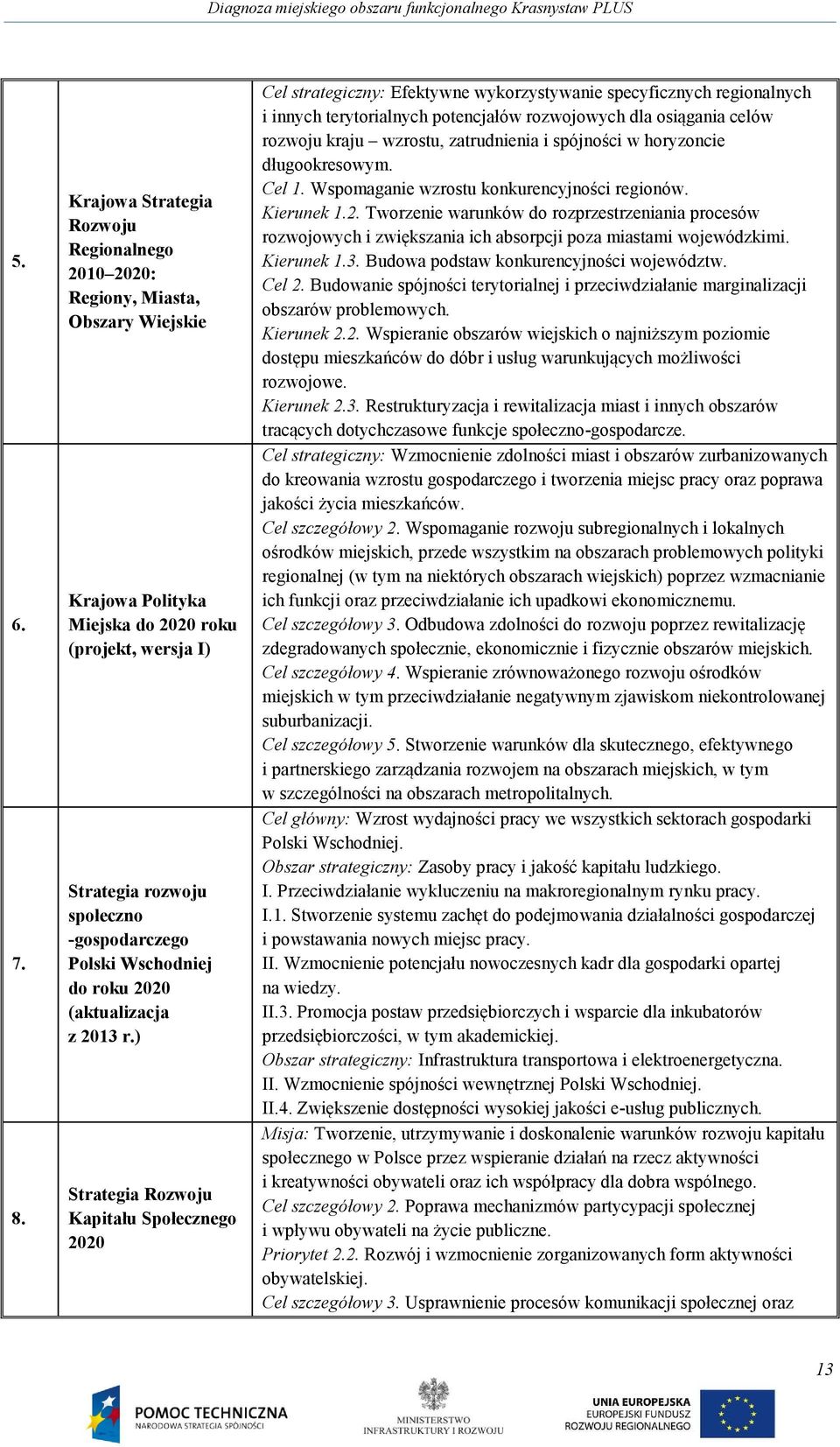 Wschodniej do roku 2020 (aktualizacja z 2013 r.