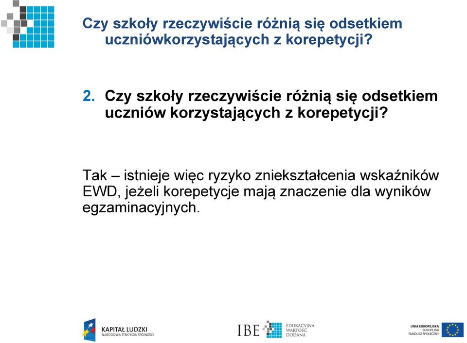 Czy szkoły rzeczywiście różnią się odsetkiem uczniów korzystających z