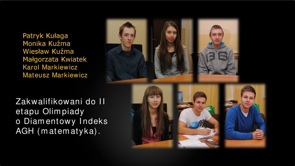 Mateusz Markiewicz Zakwalifikowani do II