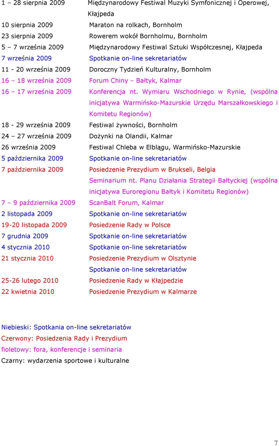 Kalmar 16 17 września 2009 Konferencja nt.