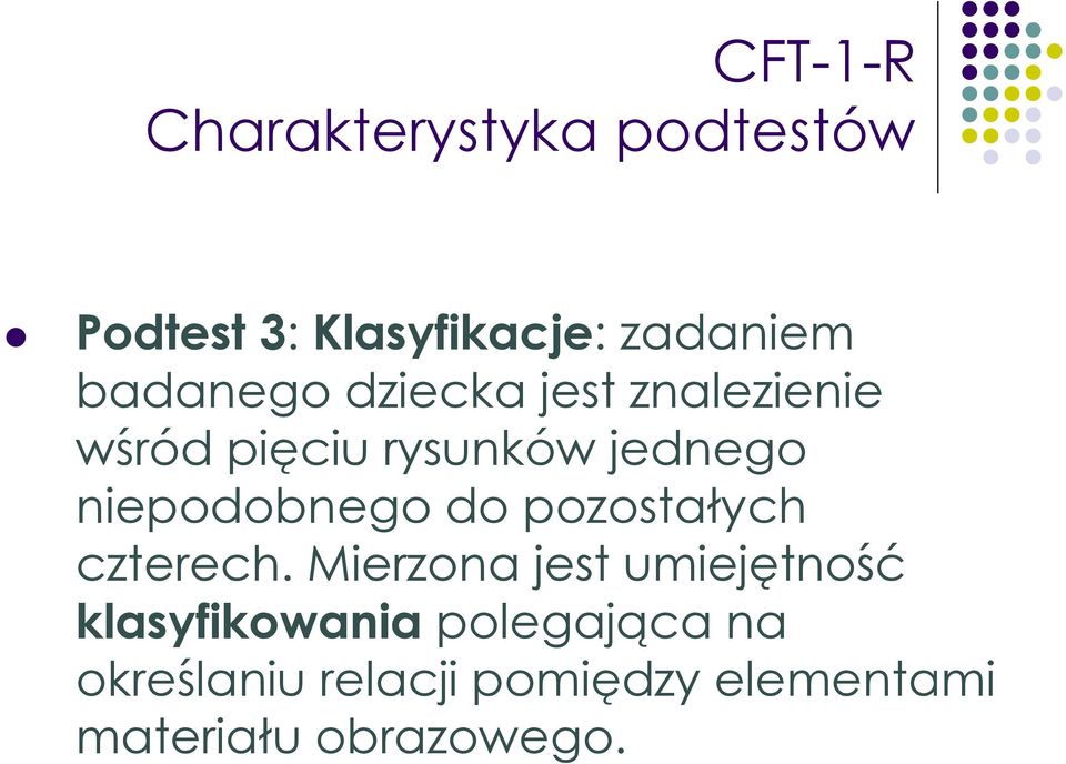 niepodobnego do pozostałych czterech.