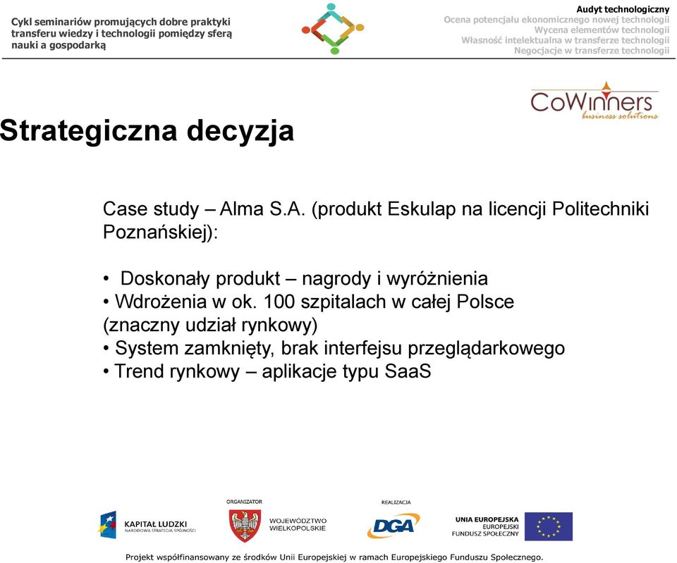 (produkt Eskulap na licencji Politechniki Poznańskiej): Doskonały produkt