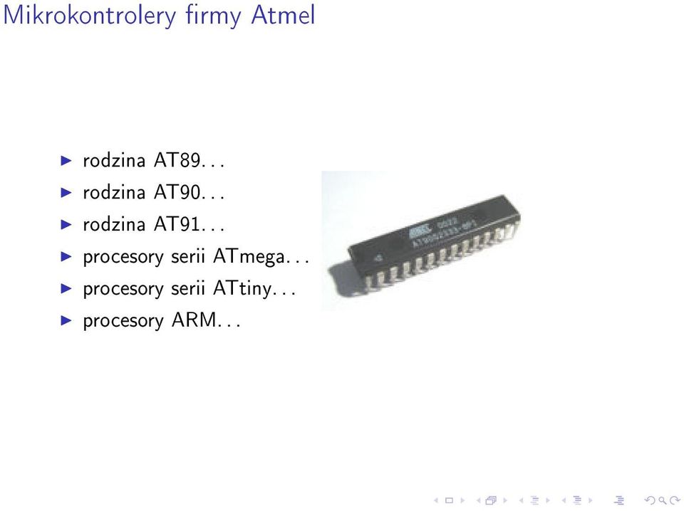 .. procesory serii ATmega.