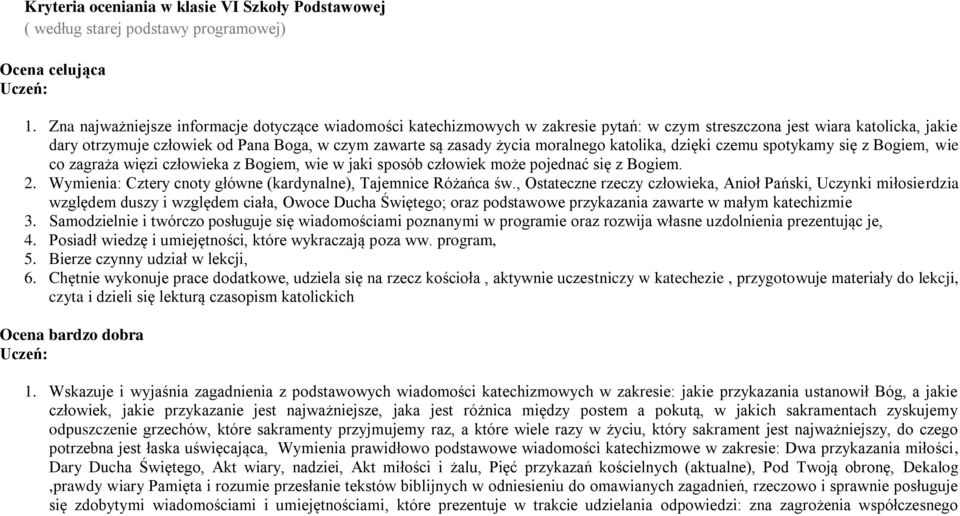 moralnego katolika, dzięki czemu spotykamy się z Bogiem, wie co zagraża więzi człowieka z Bogiem, wie w jaki sposób człowiek może pojednać się z Bogiem. 2.