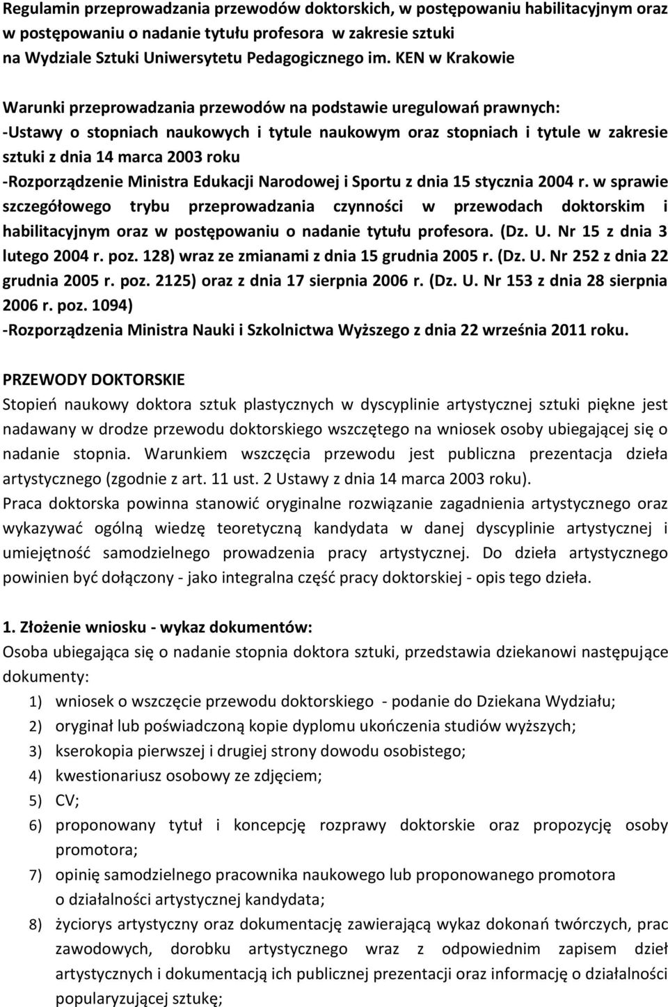 -Rozporządzenie Ministra Edukacji Narodowej i Sportu z dnia 15 stycznia 2004 r.