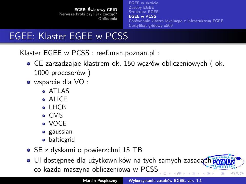 150 węzłów obliczeniowych ( ok.